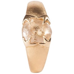 2.14 Carat Rough White Diamond Gold Cocktail Ring 2.14 Carat Rough White Diamond Gold Cocktail Ring