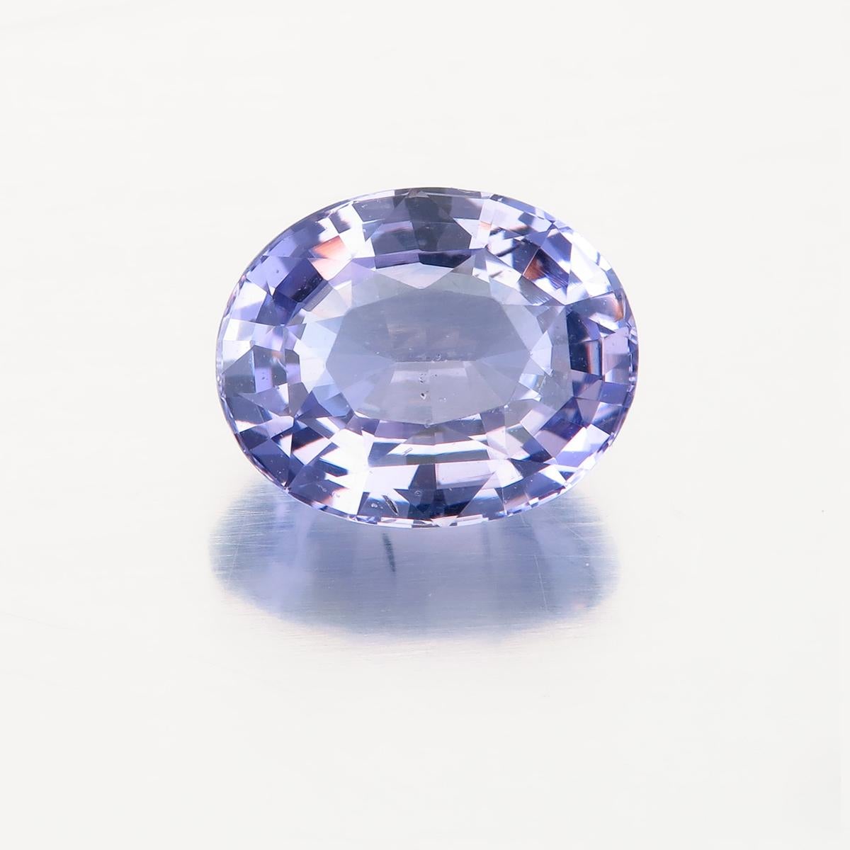 2.14 Carat Violet Spinel from Sri Lanka ( Ceylon)
Shape: Oval
Cutting Style: Faceted Crown: Modified Brilliant. Pavilion: Step
Color Violet with medium saturation and a Medium-Light tone
Dimensions: 8.84 x 7.12 x 4.35 mm
Weight: 2.14 Carat
No
