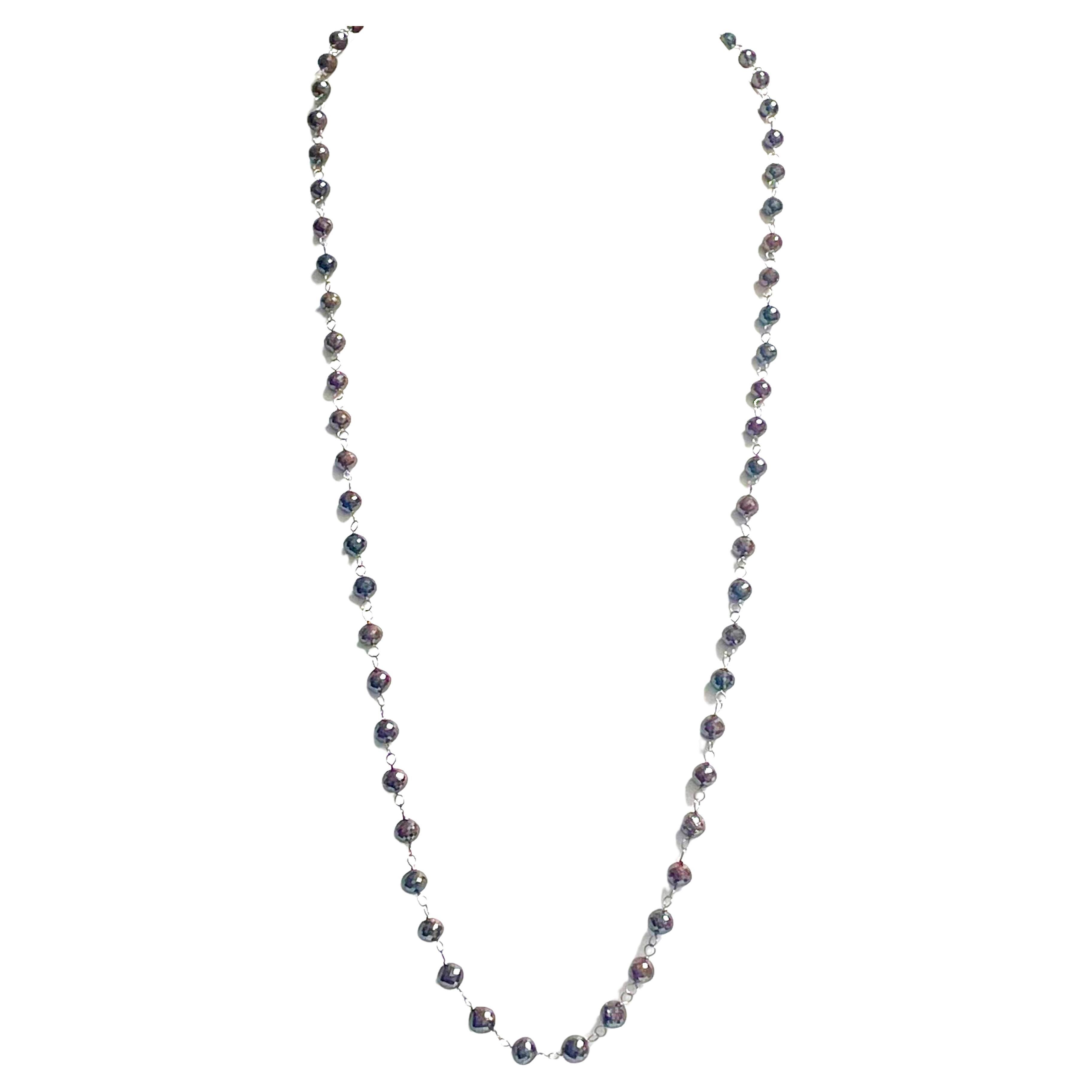 Collier Paradizia à diamants opaques de 214 carats Brown