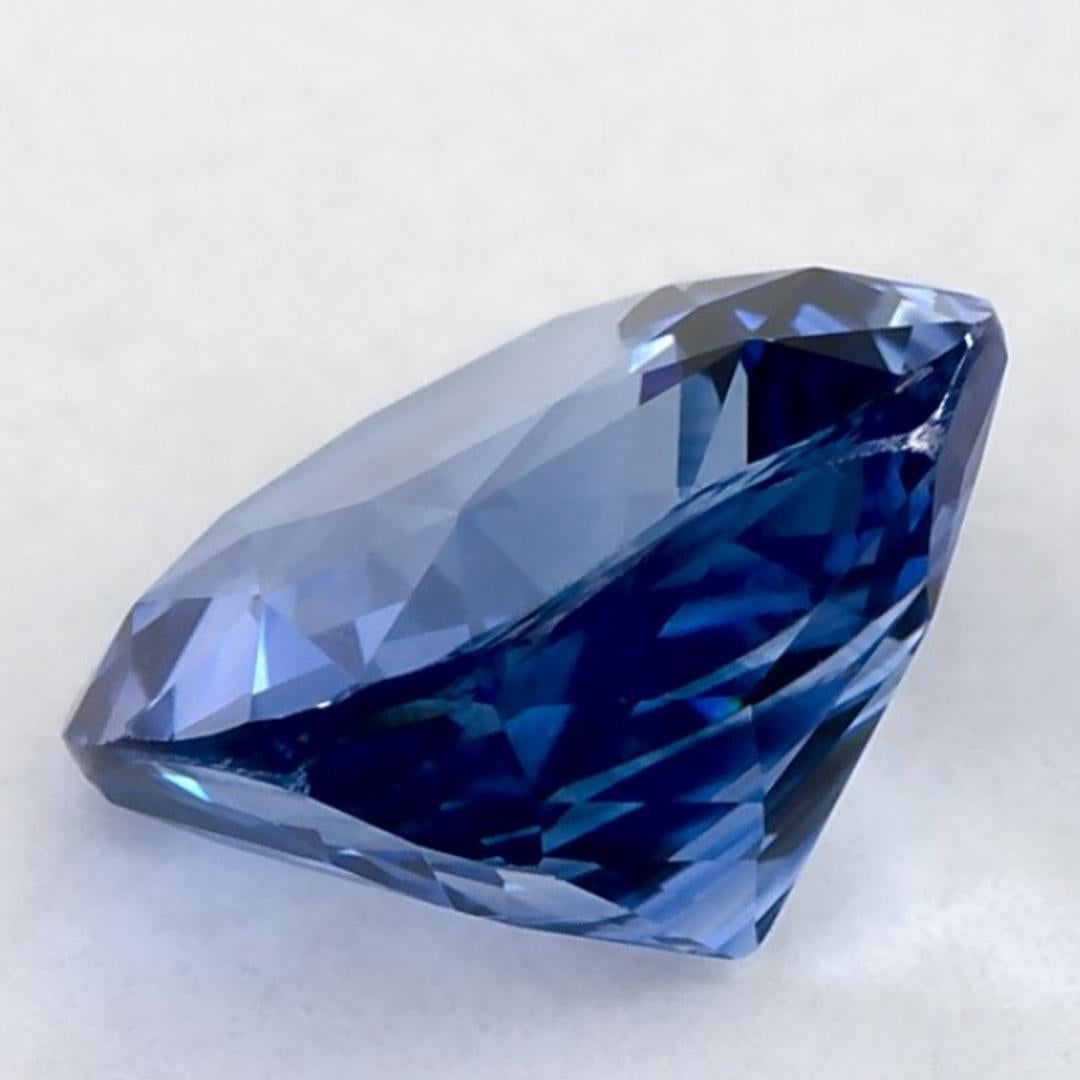 2.14 carati di zaffiro blu a cuscino, gemma sfusa in vendita 3