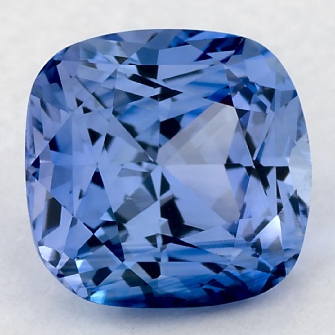 2.14 carati di zaffiro blu a cuscino, gemma sfusa