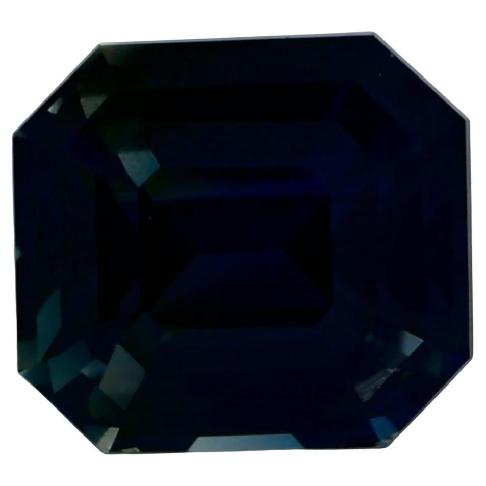 2.14 Ct Blue Sapphire Octagon Cut Loose Gemstone