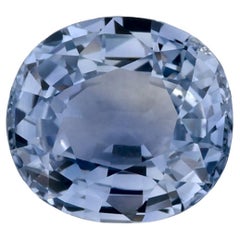 2.14 Karat Blauer Saphir Oval Loser Edelstein