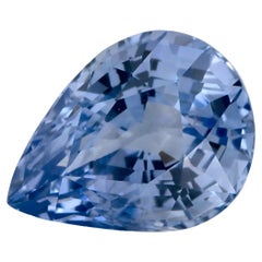 2.14 carati di zaffiro blu a forma di pera sciolto
