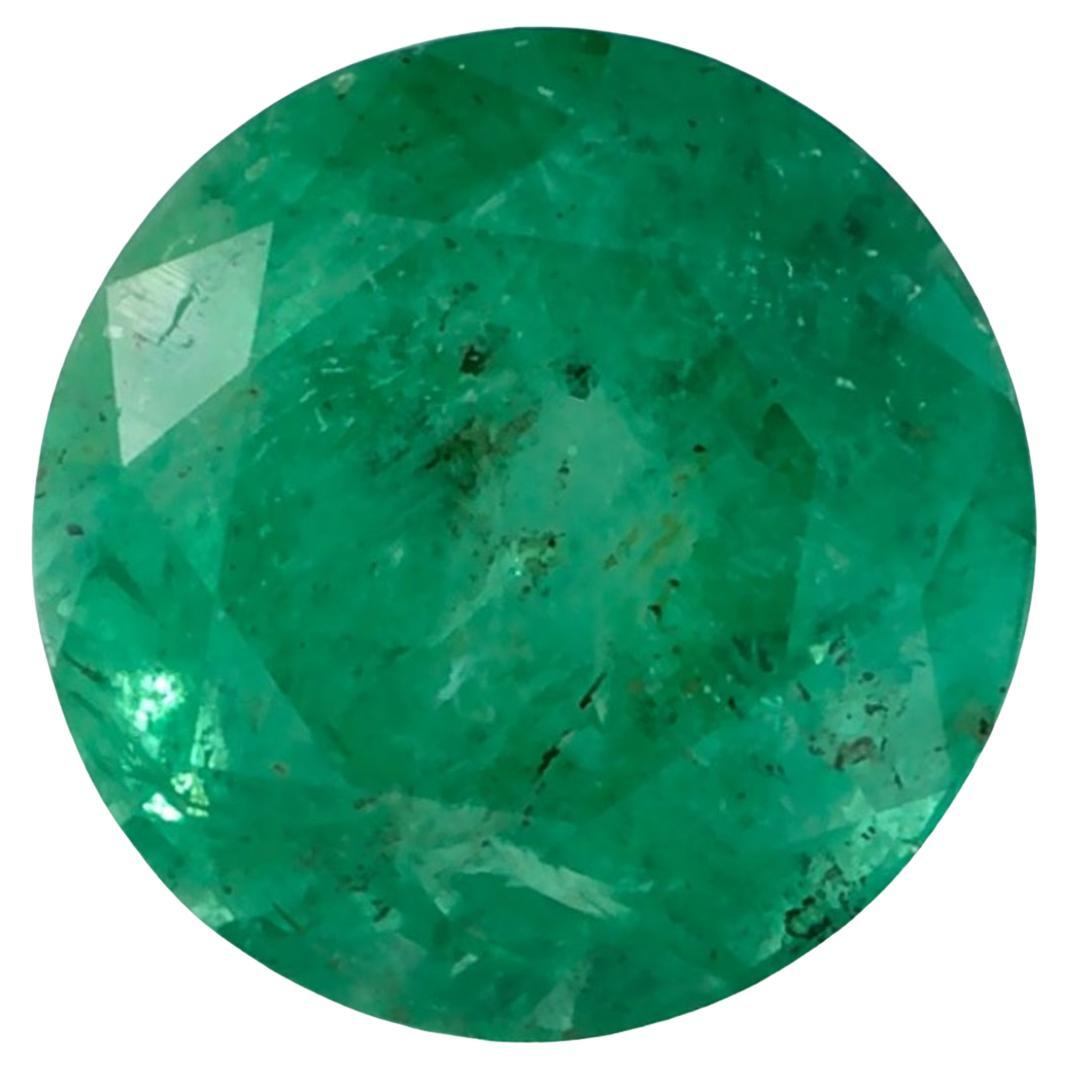 2.14 Ct Emerald Round Loose Gemstone For Sale