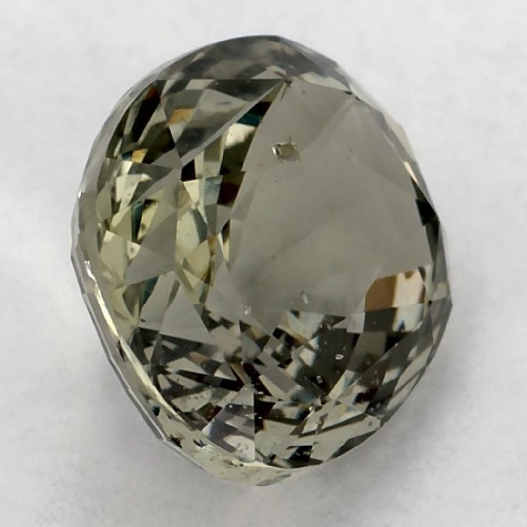 2.14 Ct Green Sapphire Oval Loose Gemstone (Saphir vert ovale en vrac) en vente 2