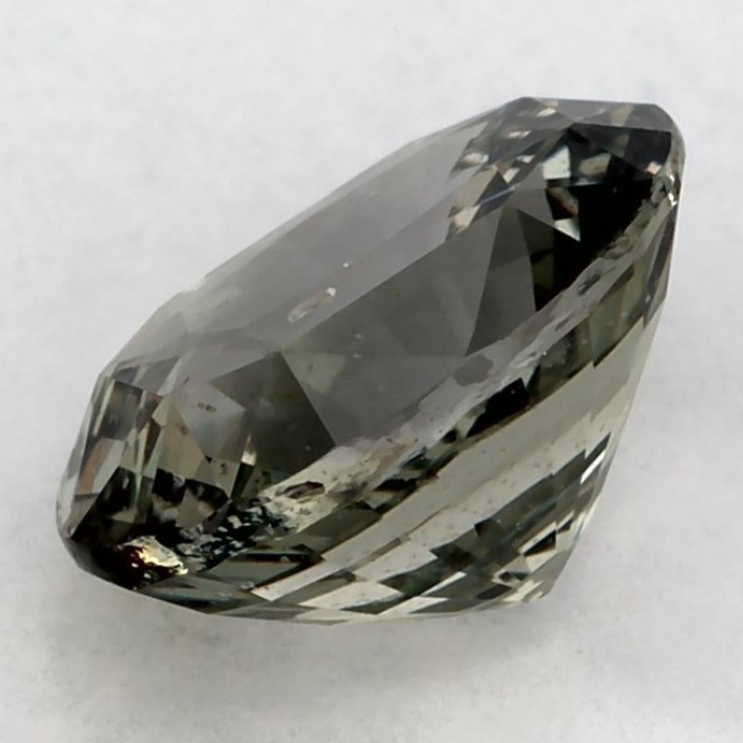 2.14 Ct Green Sapphire Oval Loose Gemstone (Saphir vert ovale en vrac) en vente 3