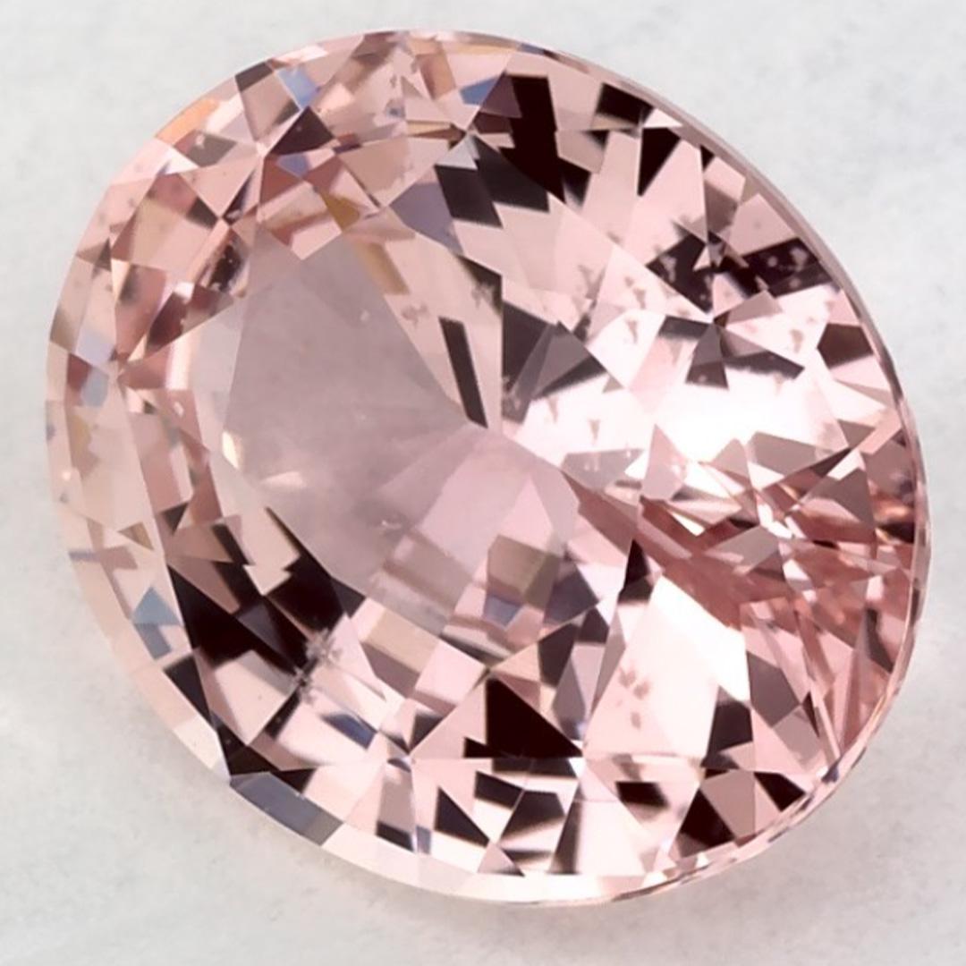 Taille ovale 2.14 Ct Pink Sapphire Oval Loose Gemstone (pierre précieuse en vrac) en vente