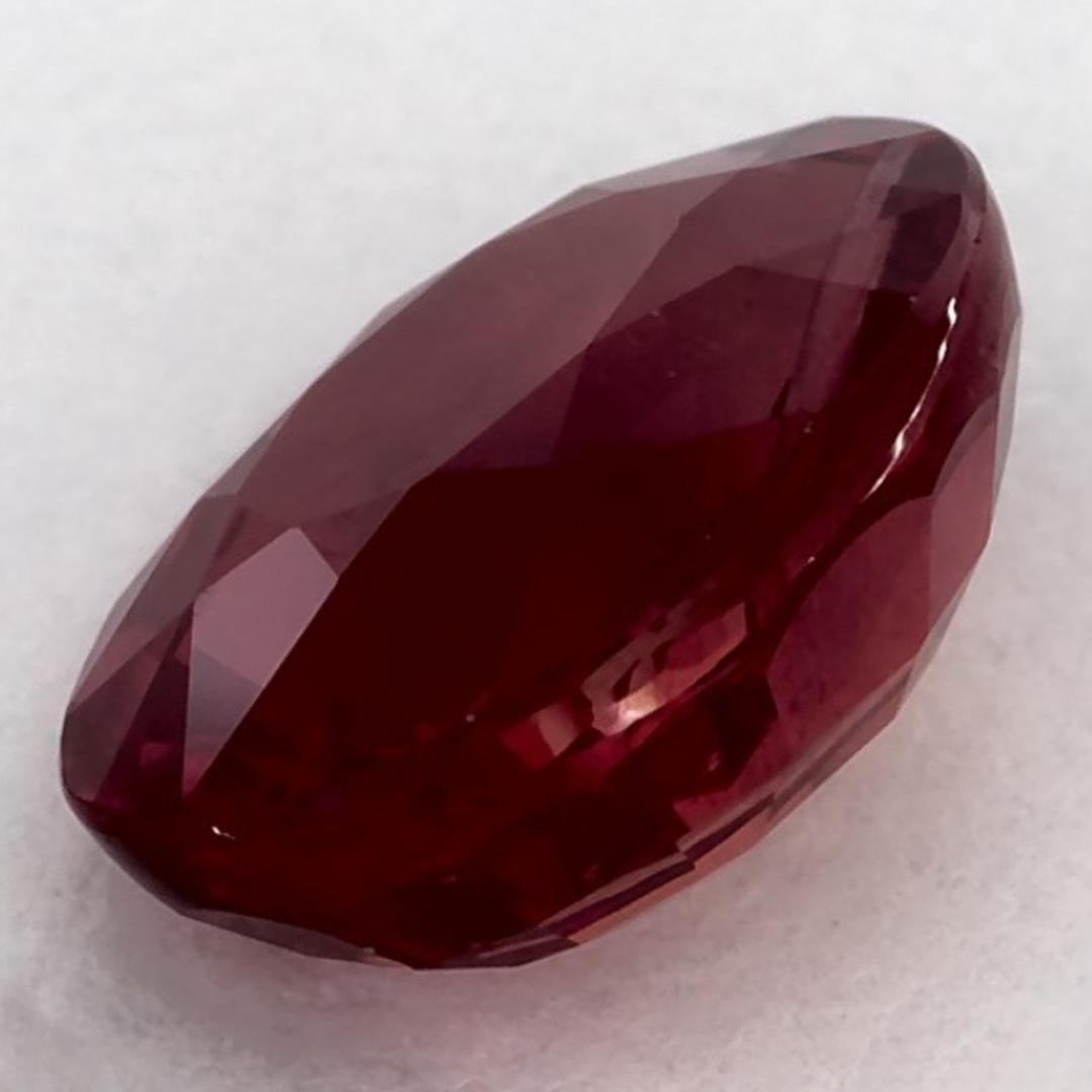 2.14 Ct Ruby Oval Loose Gemstone Neuf - En vente à Fort Lee, NJ