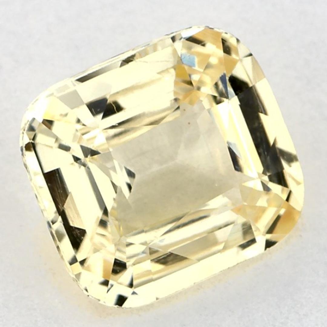2.14 qt zafiro amarillo cojín piedra preciosa suelta Corte cojín en venta