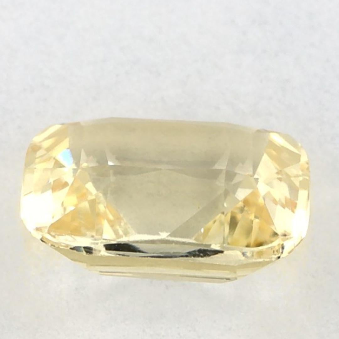 2.14 qt zafiro amarillo cojín piedra preciosa suelta en Nuevo estado para la venta en Fort Lee, NJ