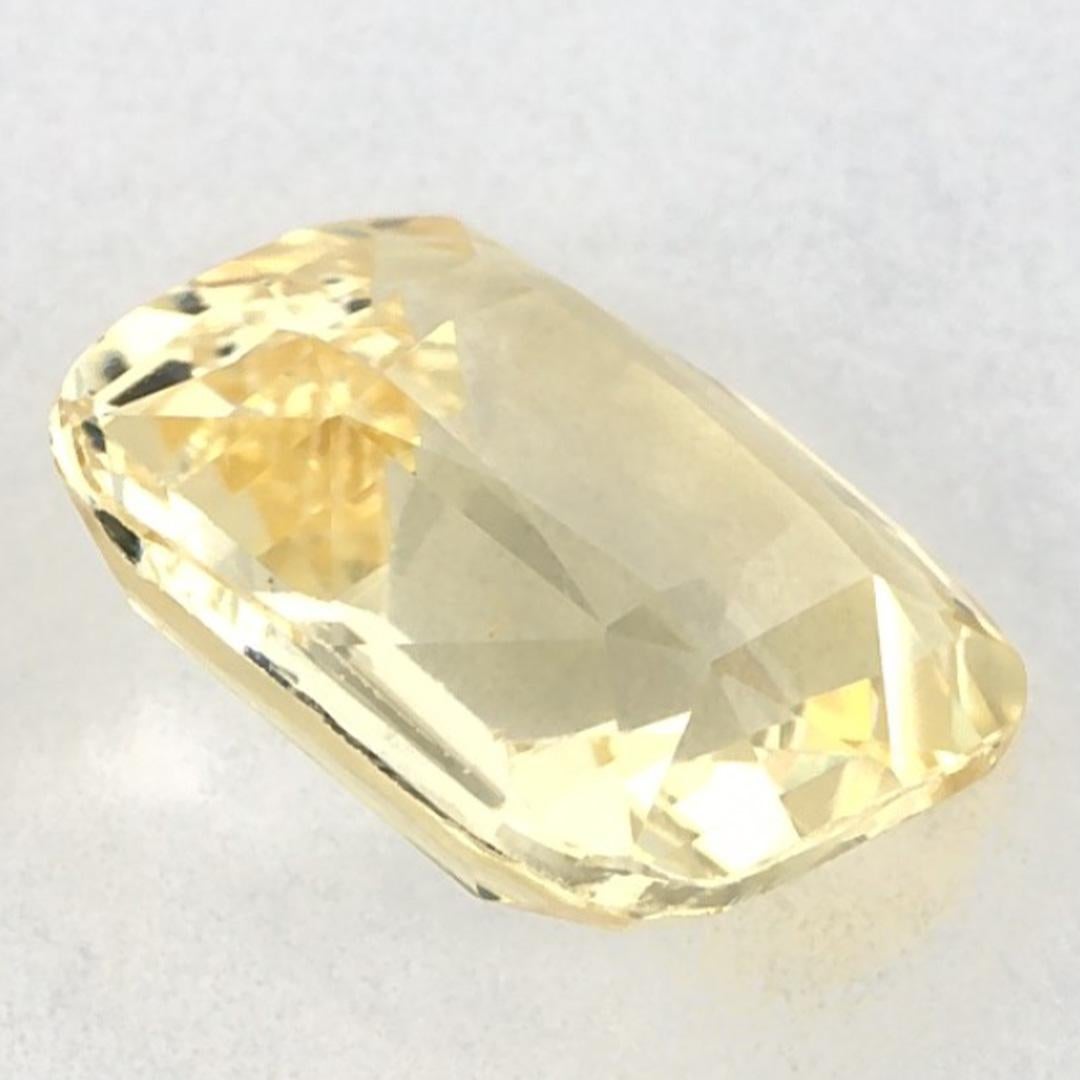 2.14 qt zafiro amarillo cojín piedra preciosa suelta en venta 1