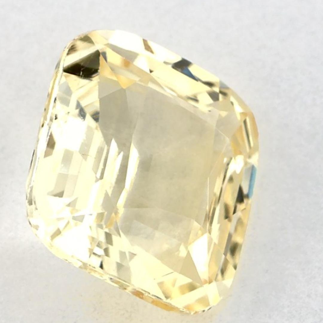 2.14 qt zafiro amarillo cojín piedra preciosa suelta en venta 2