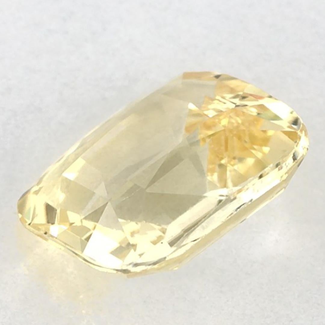 2.14 qt zafiro amarillo cojín piedra preciosa suelta en venta 3