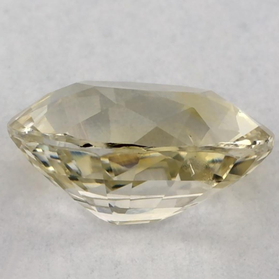 2.14 Ct Yellow Sapphire Oval Certified Loose Gemstone (pierre précieuse en vrac) Neuf - En vente à Fort Lee, NJ