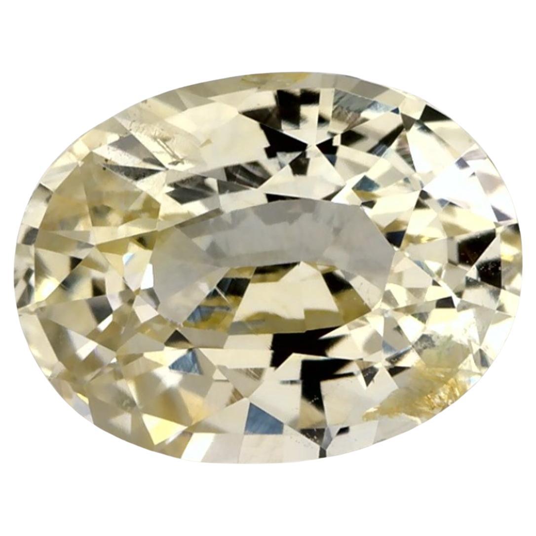 2.14 Ct Yellow Sapphire Oval Certified Loose Gemstone (pierre précieuse en vrac)