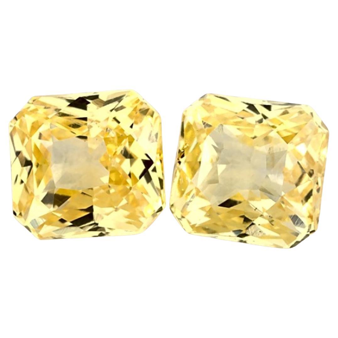 2.14 Ct Yellow Sapphire Radiant Loose Gemstone