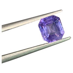 2.14 cts, Untreated purple sapphire with a GIA certificate
