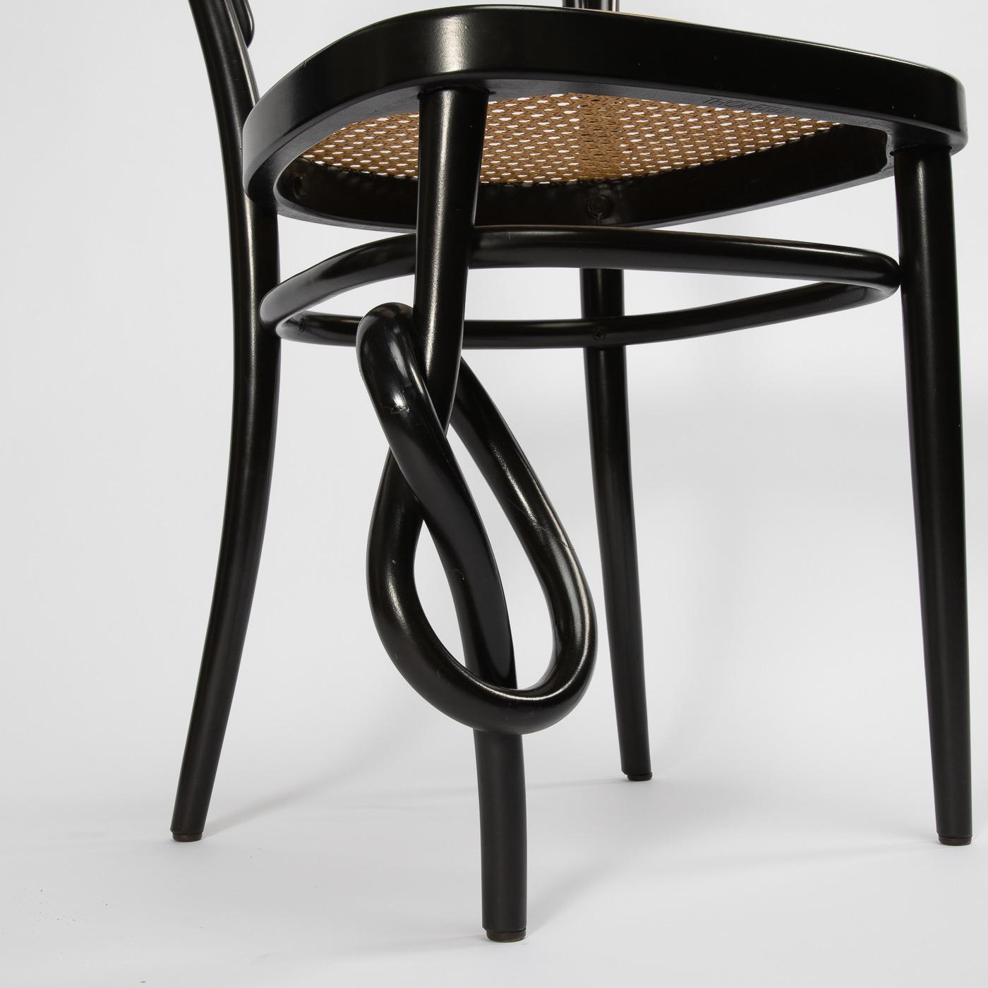 Mid-Century Modern 214 Knotted Chair, Thonet Studio, Thonet, Austria