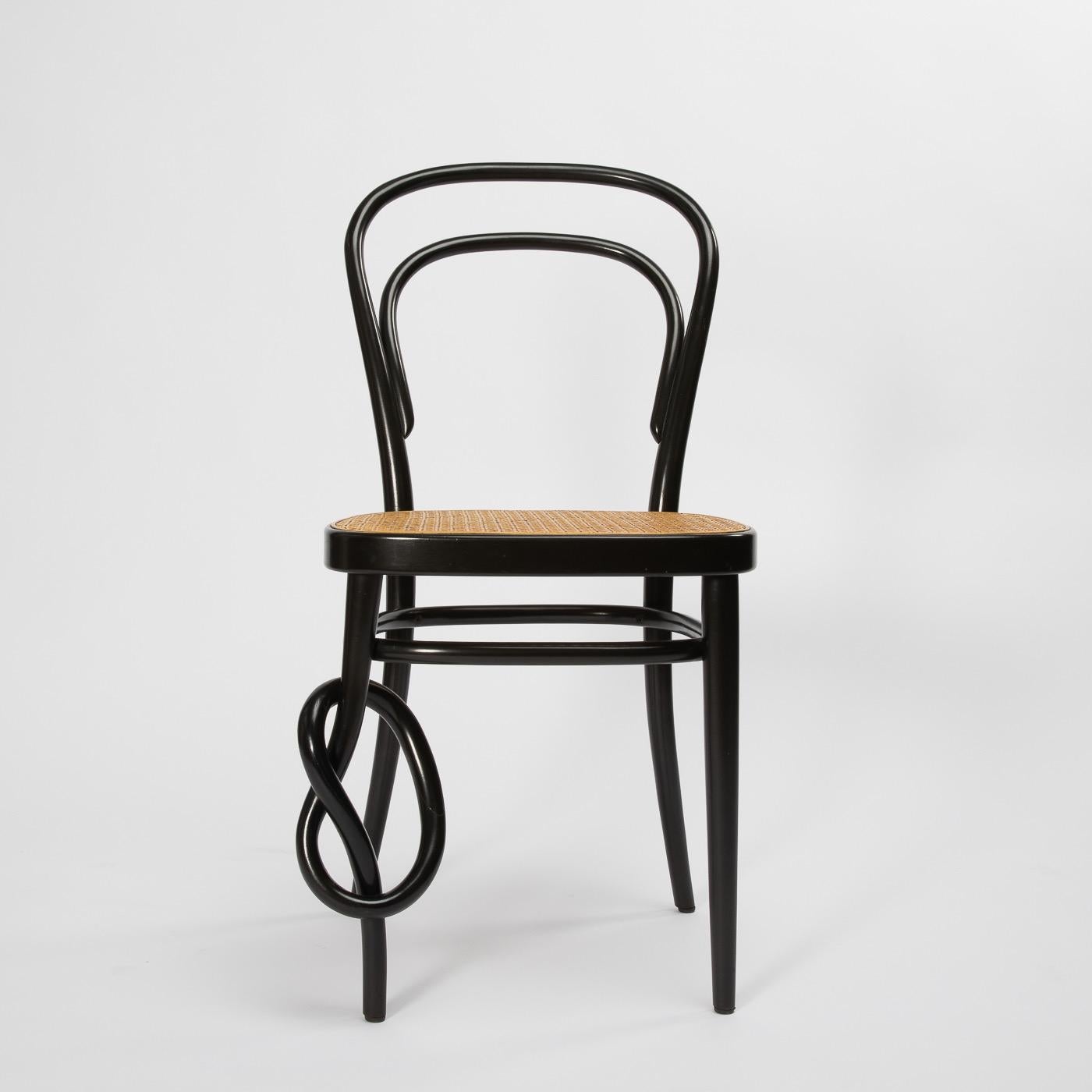 214 Knotted Chair, Thonet Studio, Thonet, Austria In Good Condition In Brussels, BE