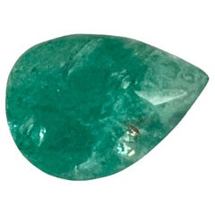 2.14 Pear Cut Natural Untreated Emerald Loose Gemstone