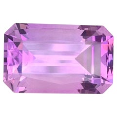21.40 Carat Natural Loose Purple Amethyst Emerald Cut Brazilian Gemstone