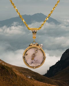 Collar de diamantes naturales de oro de 14k de alta joyería Cody Stone de 21,44 qt