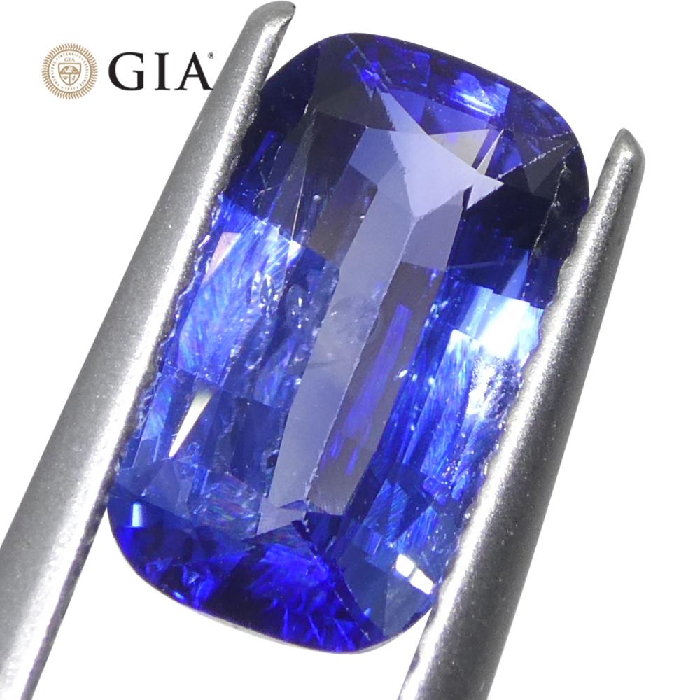 2.14ct Cushion Blue Sapphire GIA Certified Sri Lanka For Sale 6