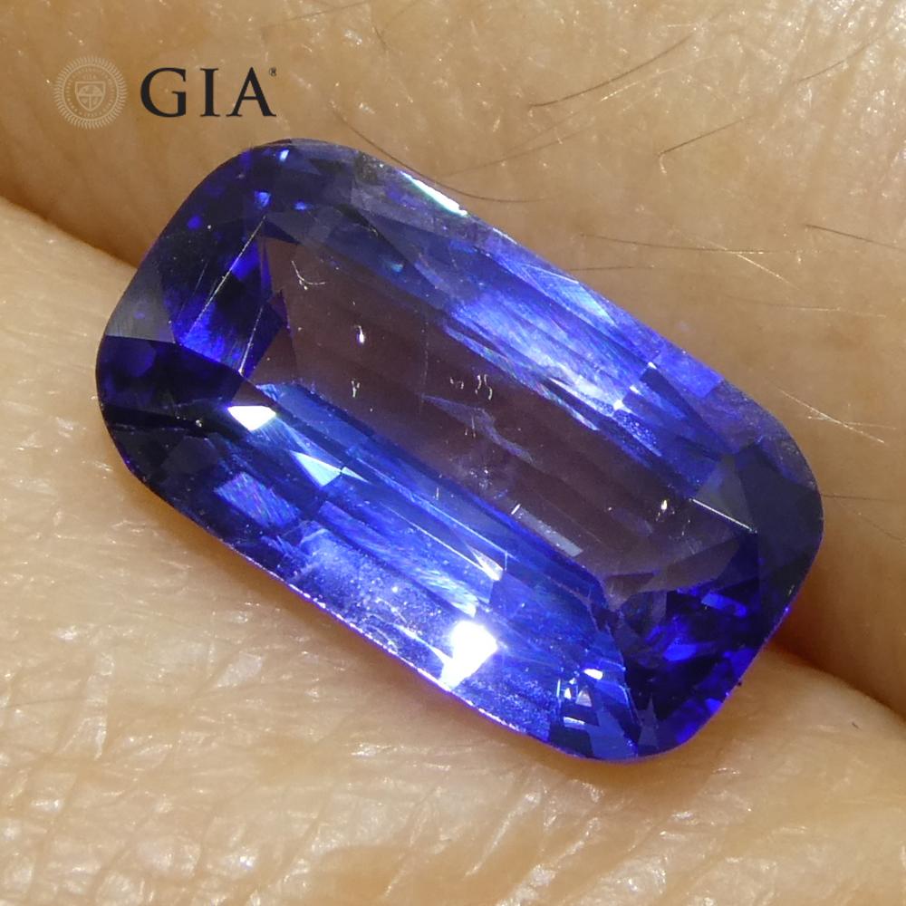 2.14ct Cushion Blue Sapphire GIA Certified Sri Lanka For Sale 8