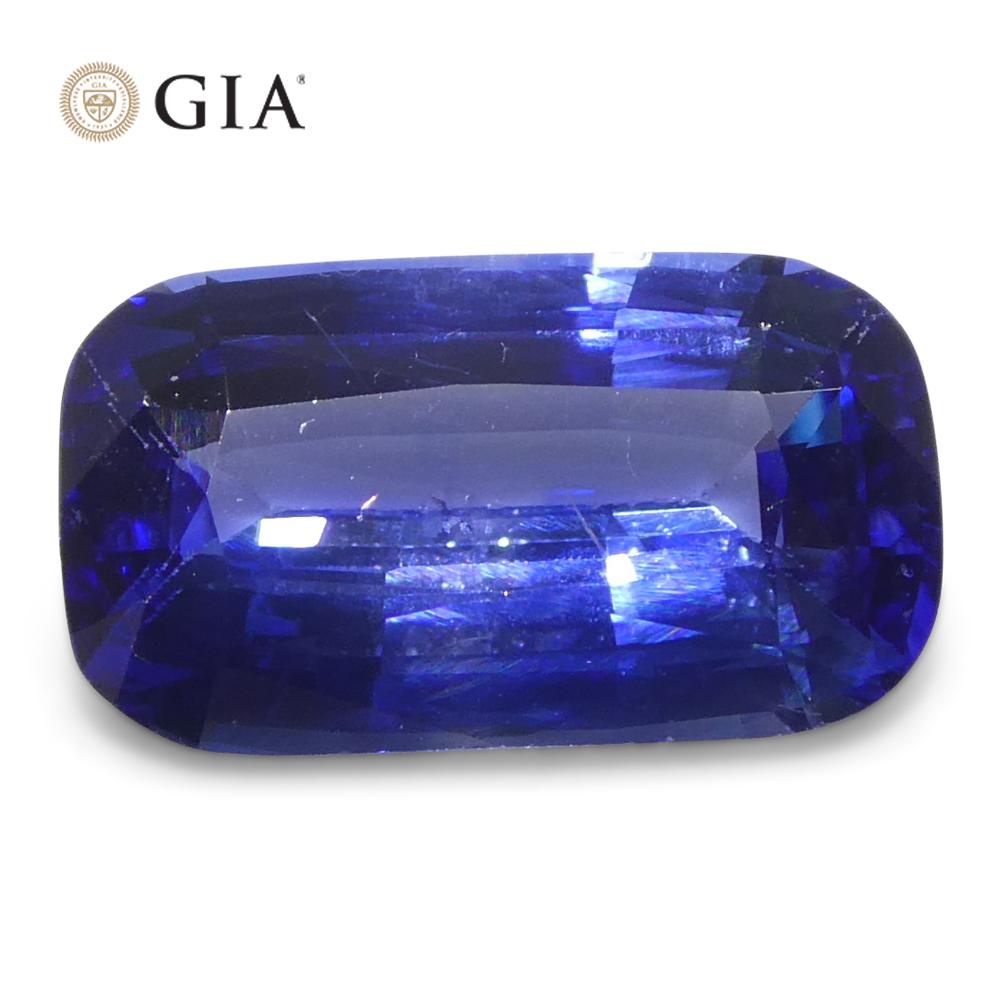 Women's or Men's 2.14ct Cushion Blue Sapphire GIA Certified Sri Lanka For Sale