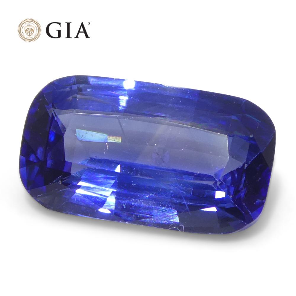 2.14ct Cushion Blue Sapphire GIA Certified Sri Lanka For Sale 1