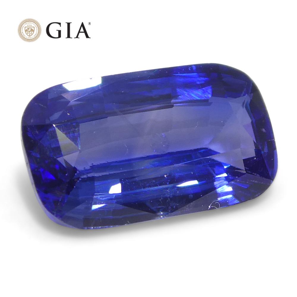 2.14ct Cushion Blue Sapphire GIA Certified Sri Lanka For Sale 2