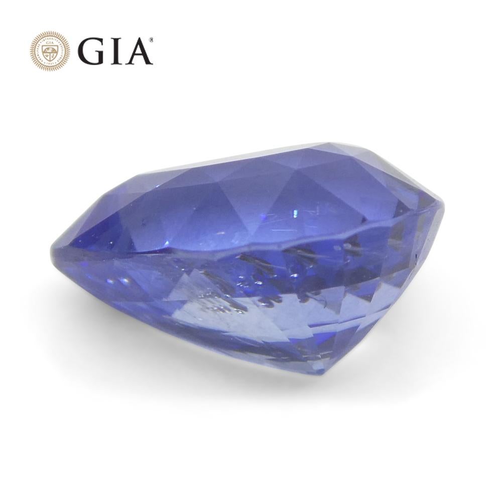 2.14ct Pear Blue Sapphire GIA Certified Sri Lanka Unheated  For Sale 1