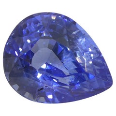 2.14ct Pear Blue Sapphire GIA Certified Sri Lanka Unheated 