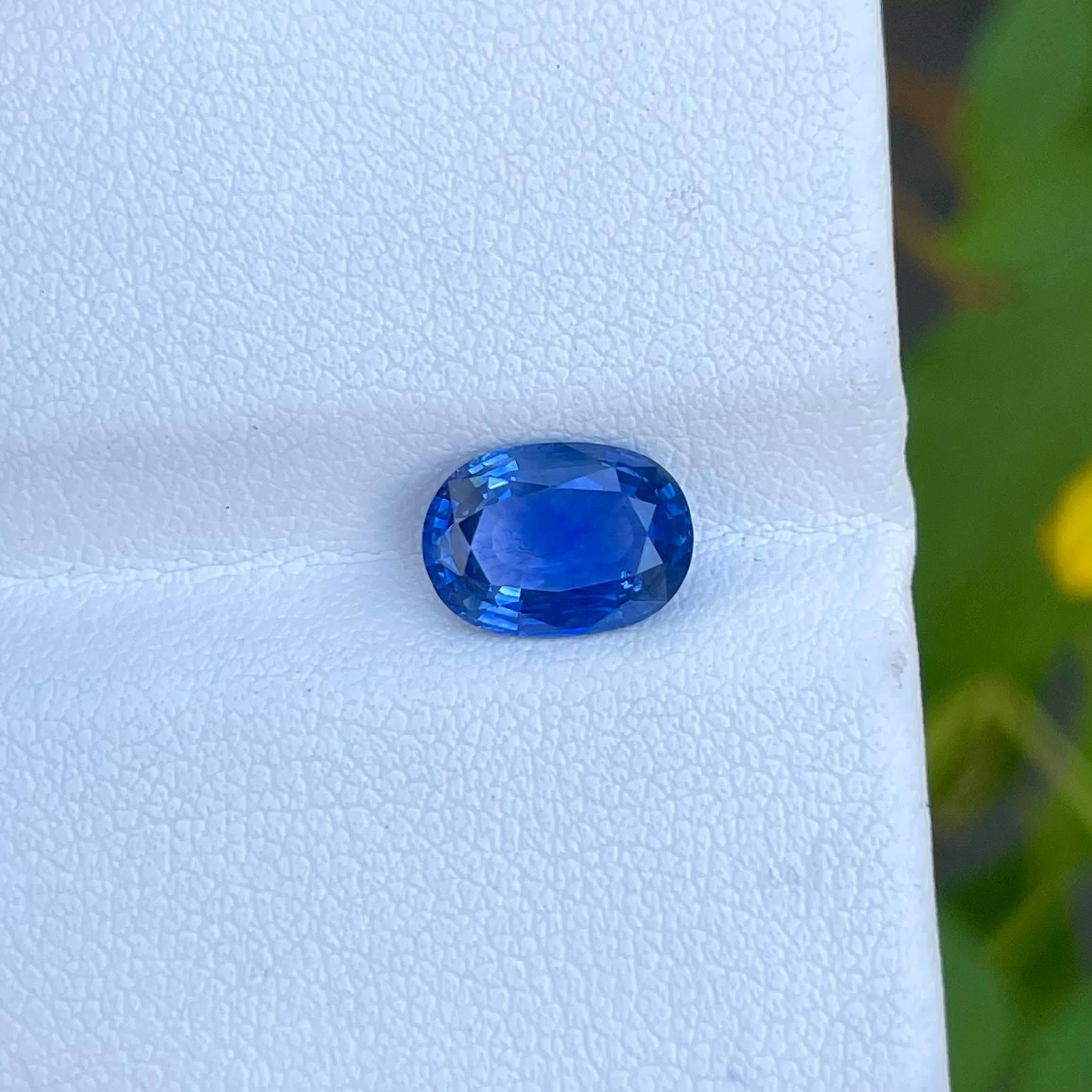 Women's or Men's 2.15 Blue Loose Sapphire Stone Fancy Oval Cut Natural Sri Lankan Gemstone