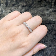 2.15 Carat Domino Effect White Marquise Diamond Band Ring Daily Wear