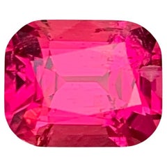2.15 Carat Excellent Faceted Rubellite Tourmaline Cushion Shape Gemstone