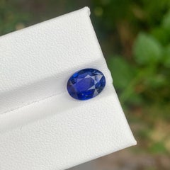 2,15 Carati di Zaffiro Blu sfuso Pietra ovale sfaccettata del Madagascar