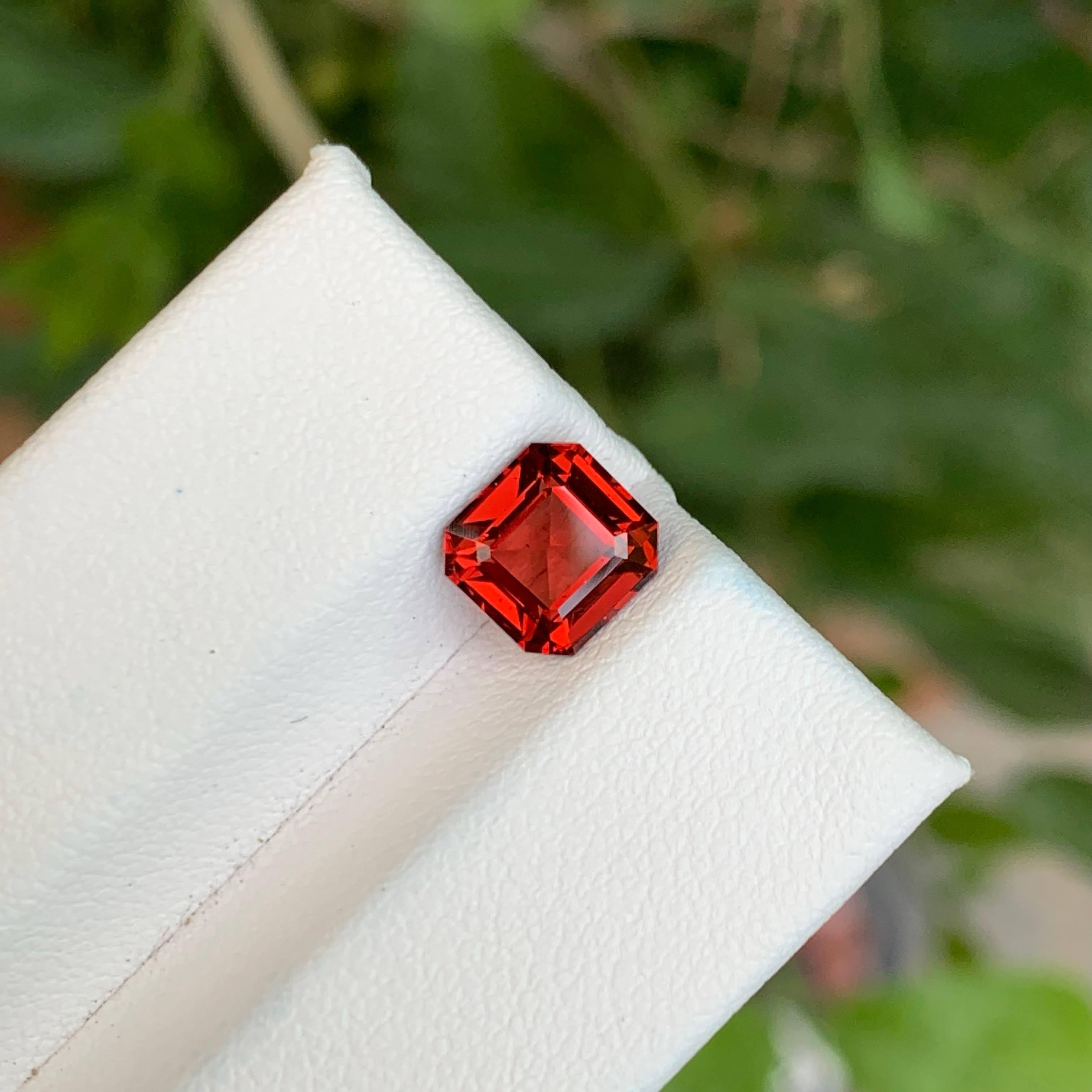 Weight 2.15 carat
Dimensions 7.3x7x4.3mm
Treatment None
Origin Africa
Clarity Eye Clean
Shape Octagon
Cut Asscher
NA



This 2.15-carat natural Garnet gemstone is a striking piece, showcasing a deep, rich red hue with captivating brilliance.
