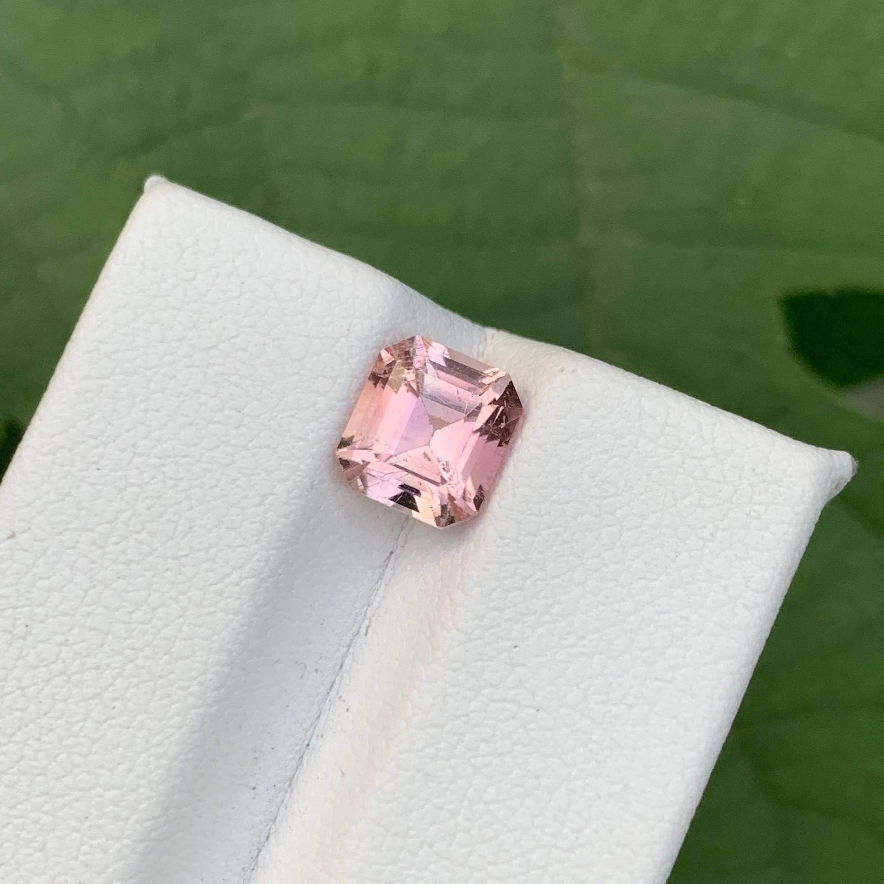 2.15 Carat Natural Loose Baby Pink Tourmaline Stone Emerald Cut Afghan Gemstone (pierre précieuse afghane) Neuf - En vente à Bangkok, TH