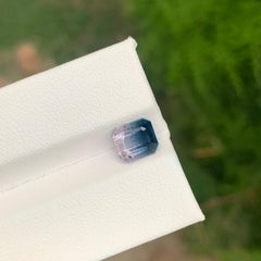 2.15 Carat Natural Loose Bi Colour Tourmaline Emerald Shape Gemstone
