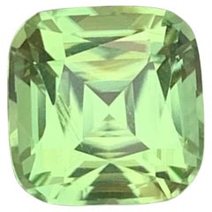 2.15 Carat Natural Loose Green Tourmaline Cushion Shape Gemstone (Tourmaline verte en forme de coussin)