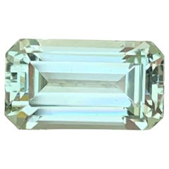 2.15 Carat Natural Loose Light Green Tourmaline Emerald Shape Gem