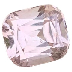 Gema natural suelta de turmalina rosa claro de 2.15 quilates en forma de cojín para anillo