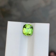2.15 Carat Natural Loose Peridot Cushion Shape Gem