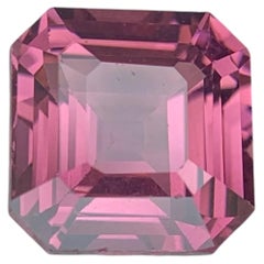 Gema brasileña de espinela rosa violácea natural suelta, de 2,15 quilates, con corte Asscher