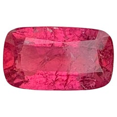2,15 quilates de turmalina rubelita natural suelta gema larga en forma de cojín para anillo