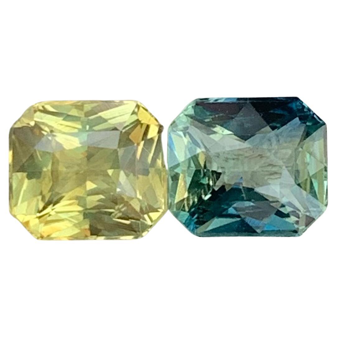 2.15 Carat Natural Loose Sapphire Reverse Pair Gemstone From Madagascar For Sale