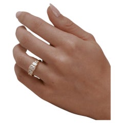 2.15 Carat Radiant Statement Brilliant White SI 14K White Gold Modern Nobility