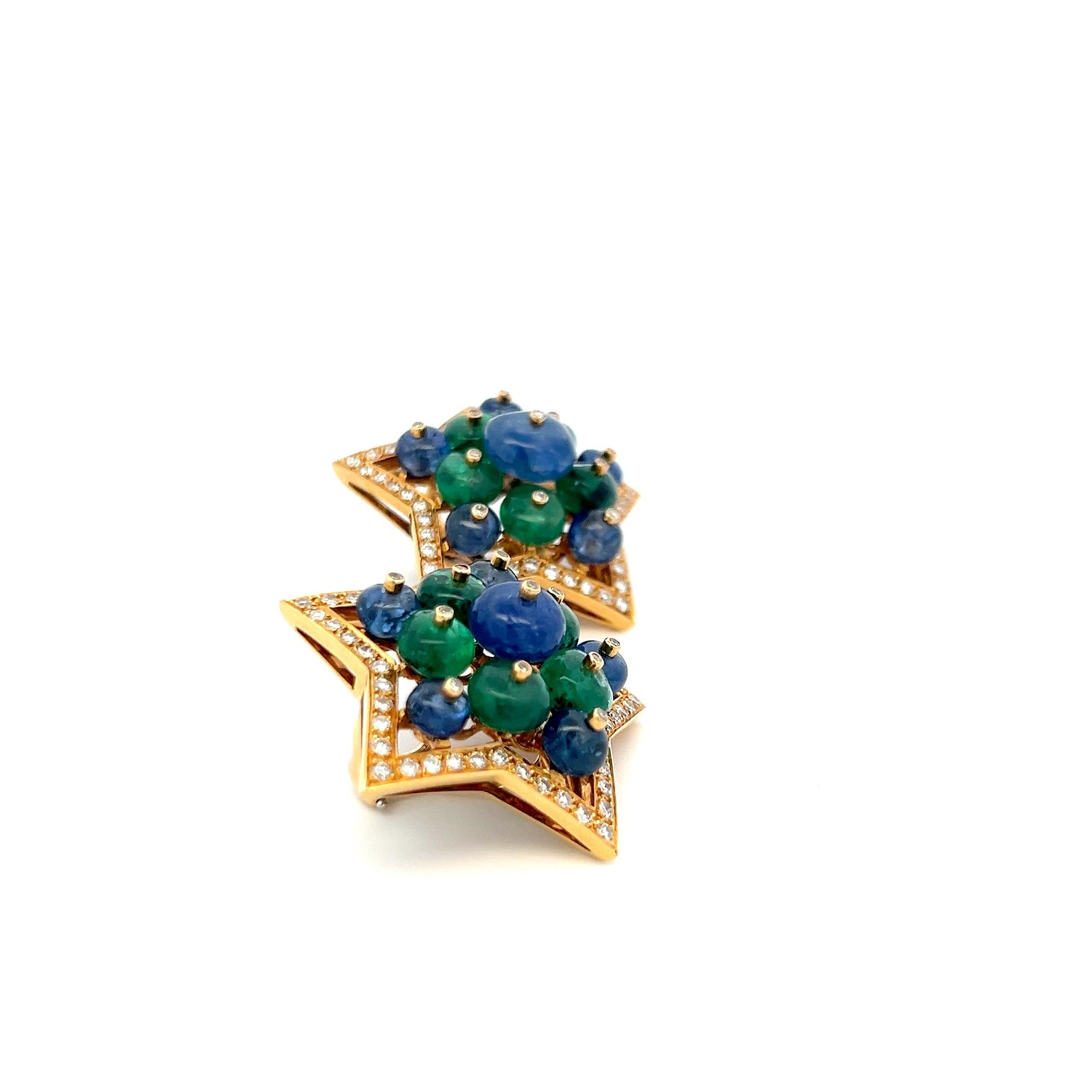 Title:
2.15 Carat Round Brilliant I SI Diamond 1.00 Carat Emerald 1.00 Carat Sapphire 18 Karat Yellow Gold Clip On Earrings
Style:
Clip On
Metal:
18 Karat Yellow Gold
Gemstone 1:
2.15 Carat Diamond
Number of